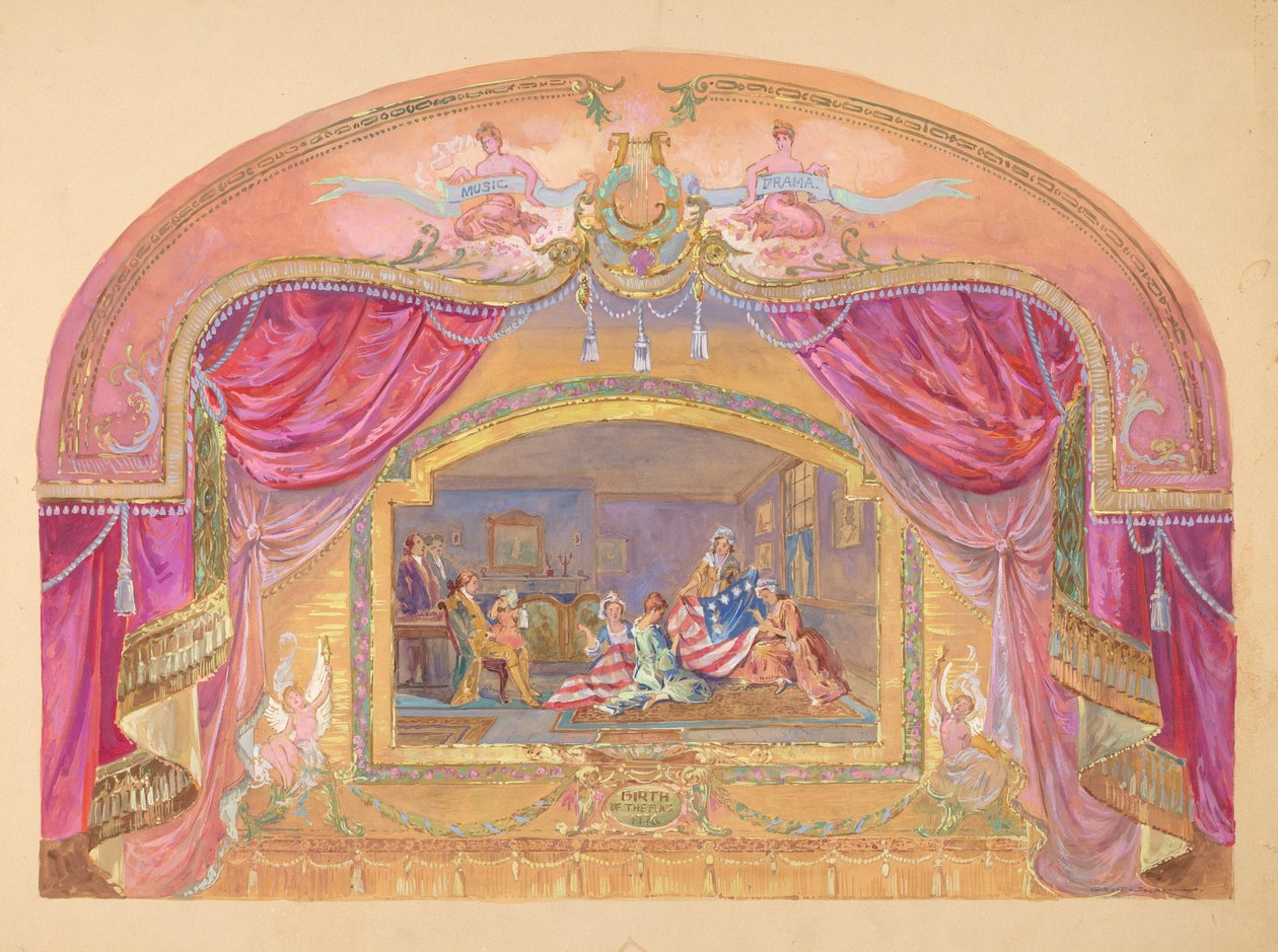 戏剧绘画，1935-1942。 作者 吉尔伯特·萨克曼