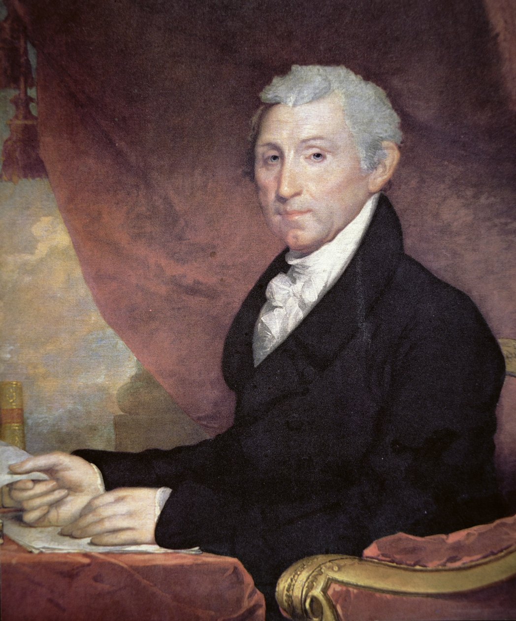 James Monroe (1758-1831)（彩色石版画） 作者 吉尔伯特·斯图尔特（Gilbert Stuart）