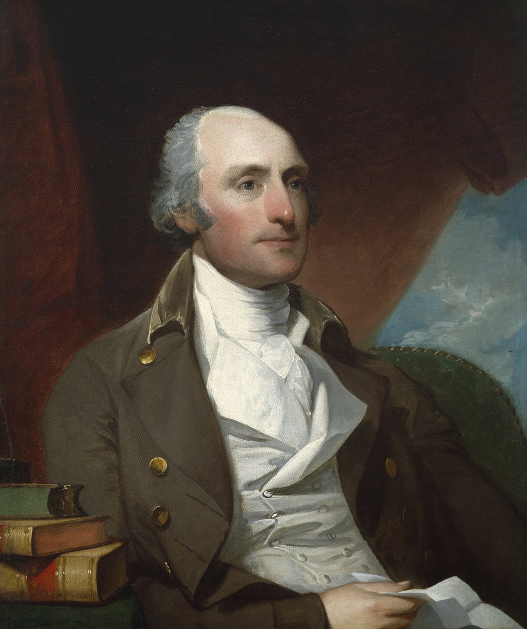 约翰·阿什利（John Ashley，Esq。），约1798年（布面油画） 作者 吉尔伯特·斯图尔特（Gilbert Stuart）