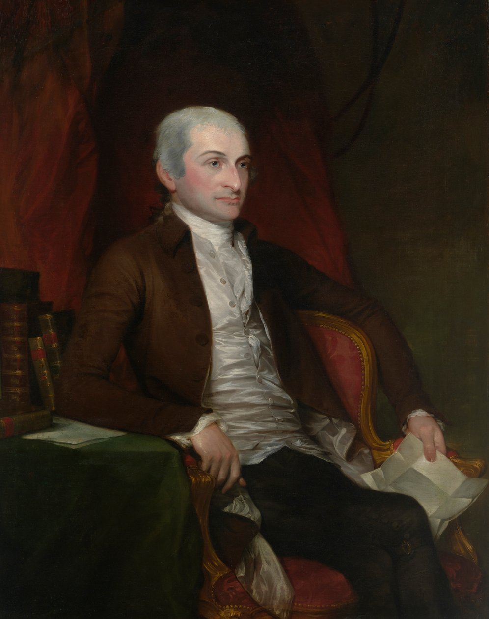 约翰-杰伊，始于1784年，完成于1818年。 作者 吉尔伯特·斯图尔特（Gilbert Stuart）