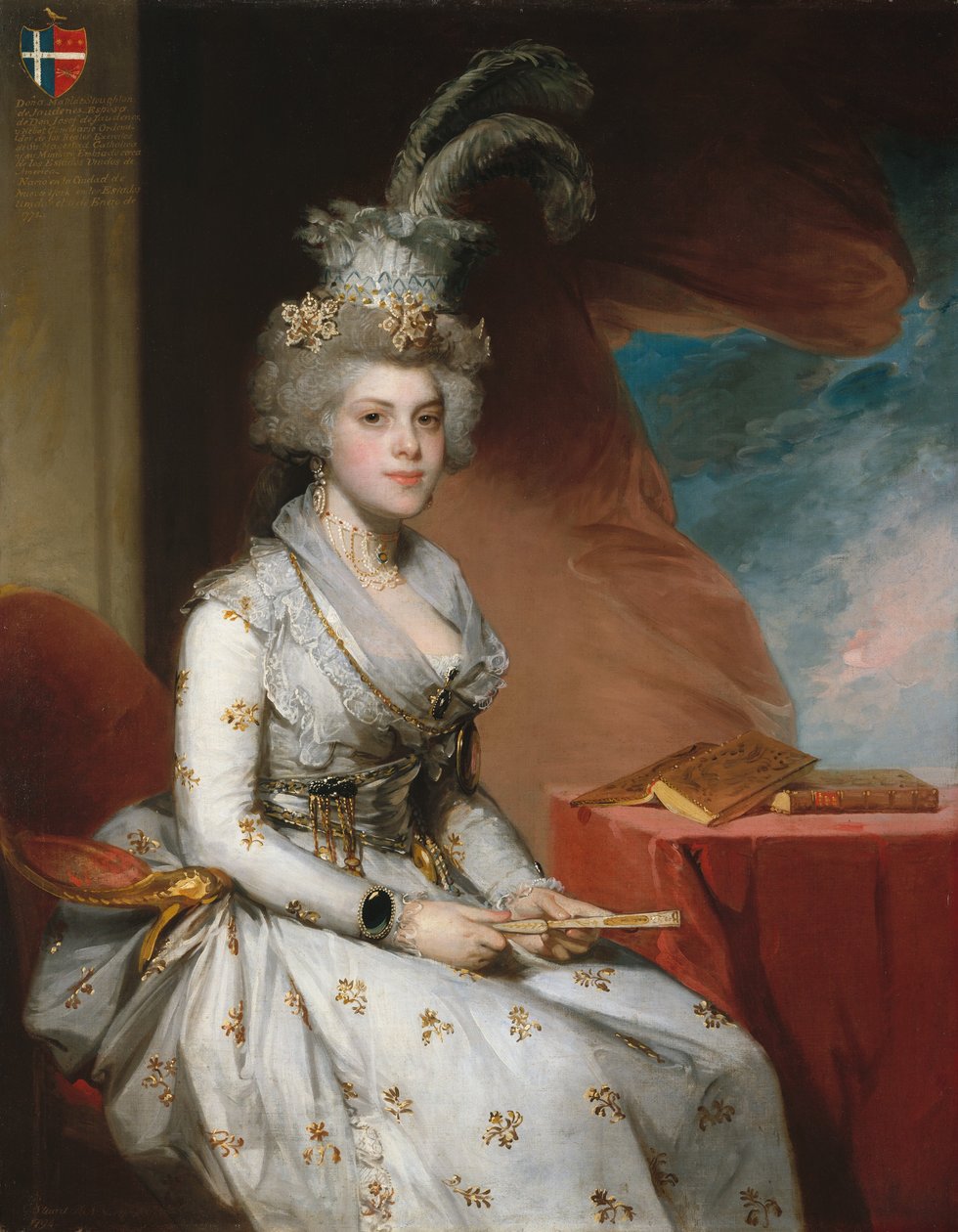 Matilda Stoughton de Jaudenes，1794年。 作者 吉尔伯特·斯图尔特（Gilbert Stuart）