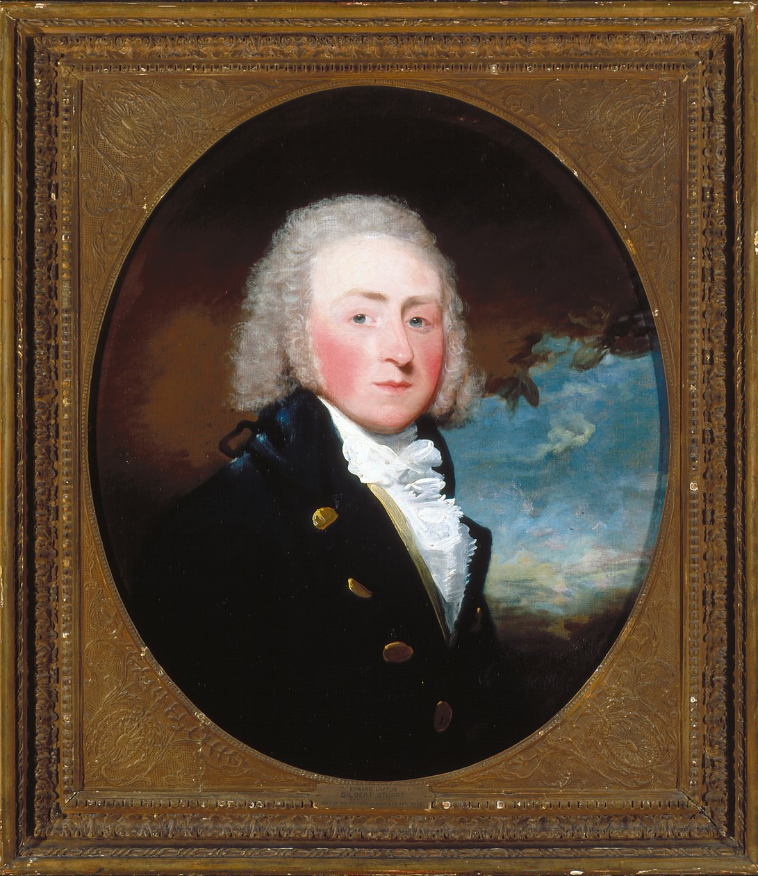 爱德华-洛夫特斯肖像（布面油画） 作者 吉尔伯特·斯图尔特（Gilbert Stuart）
