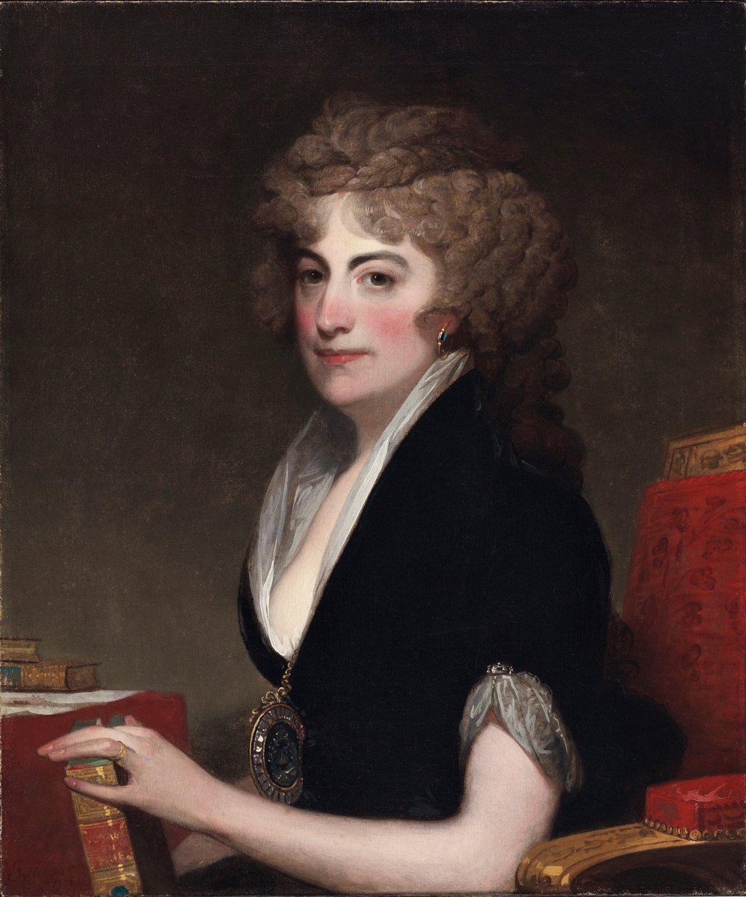 安妮-威灵-宾汉姆肖像 作者 吉尔伯特·斯图尔特（Gilbert Stuart）
