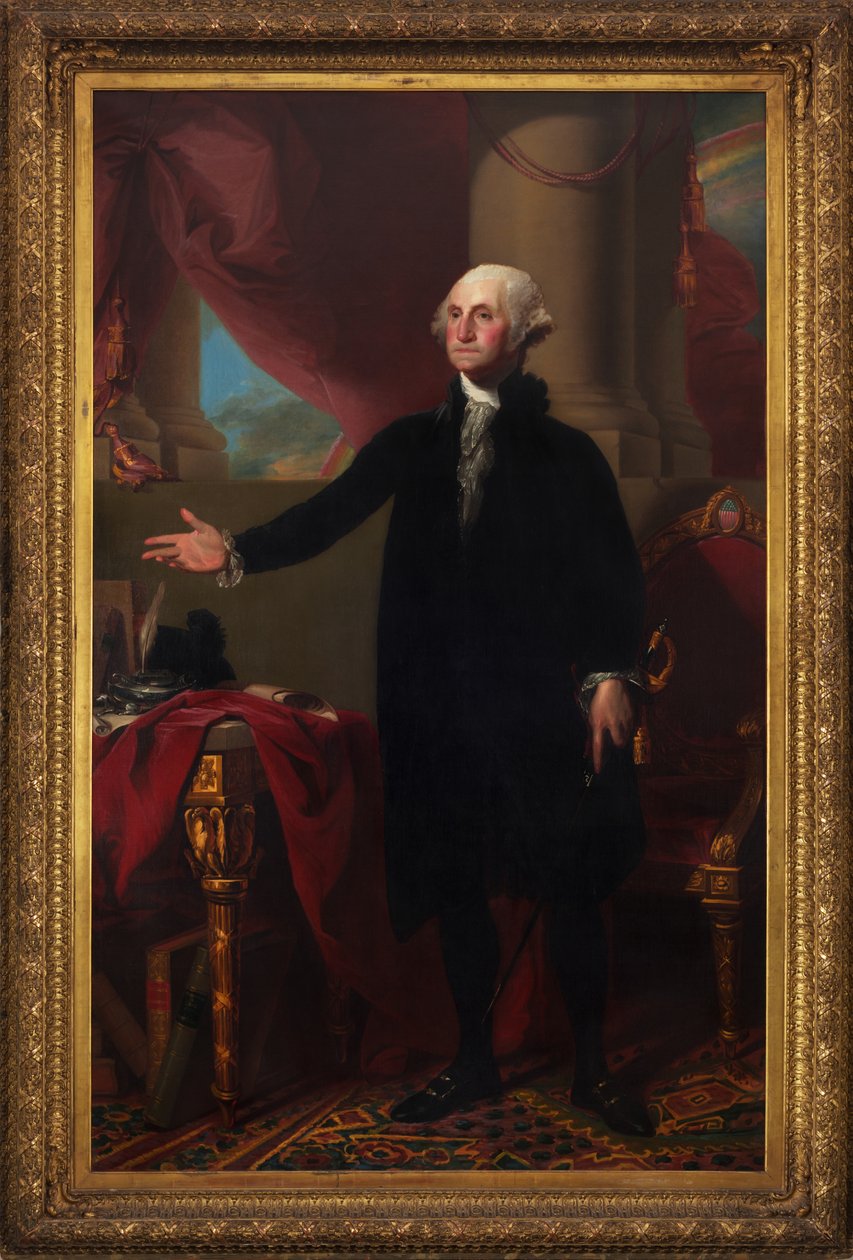 乔治华盛顿的肖像，1796年 作者 吉尔伯特·斯图尔特（Gilbert Stuart）