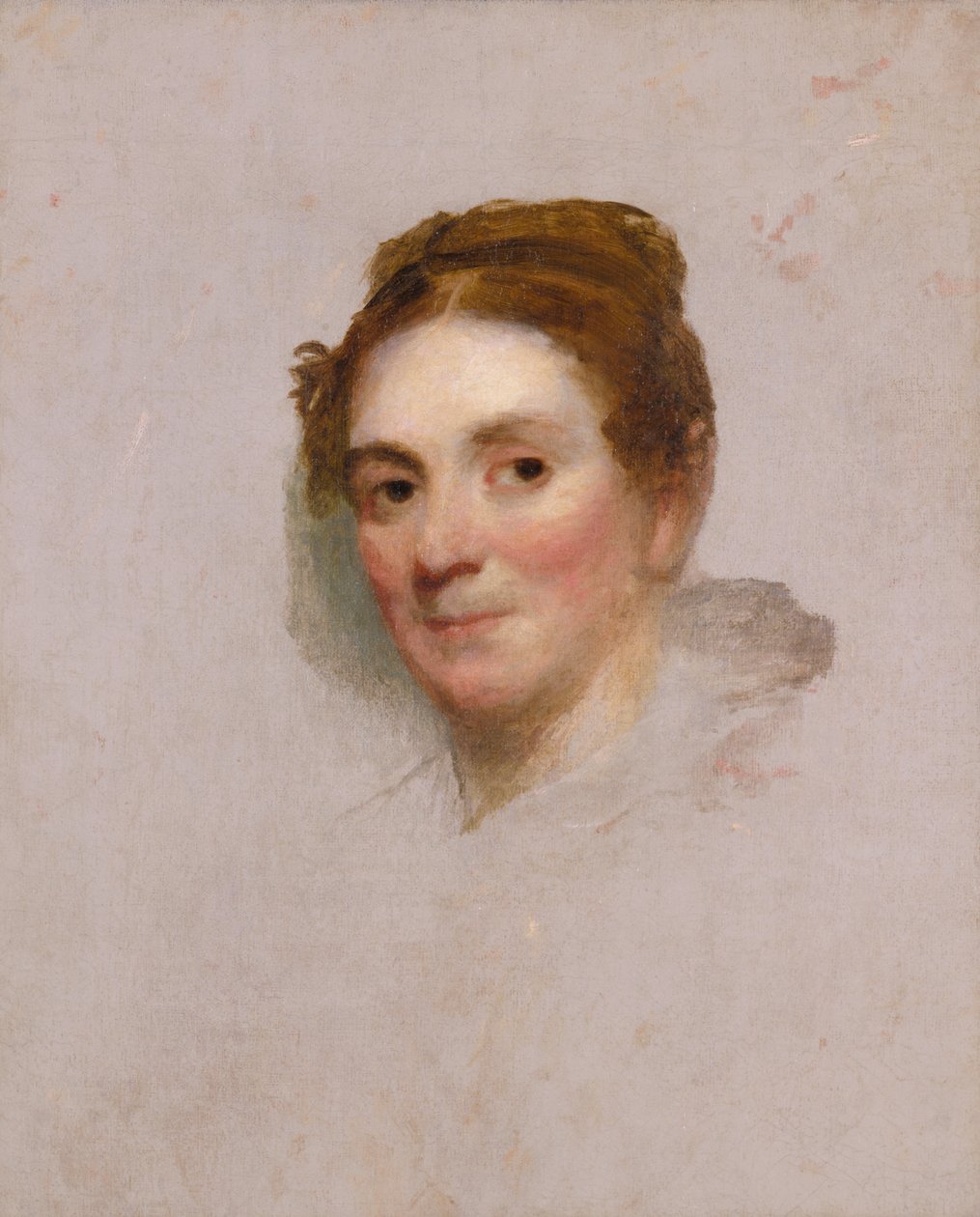 一位女士的肖像，约1820-1825年。 作者 吉尔伯特·斯图尔特（Gilbert Stuart）