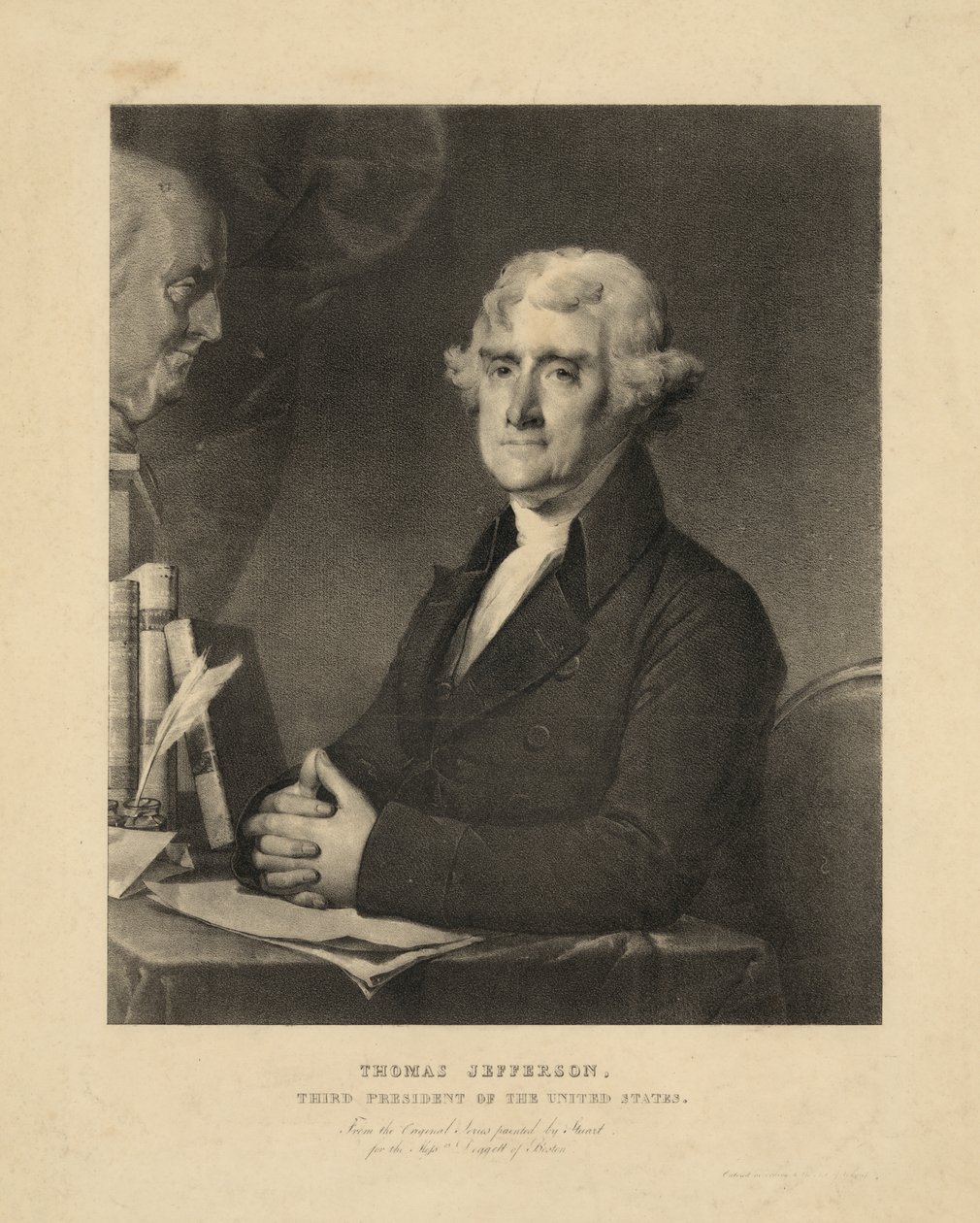 托马斯-杰斐逊，美国第三任总统 作者 吉尔伯特·斯图尔特（Gilbert Stuart）