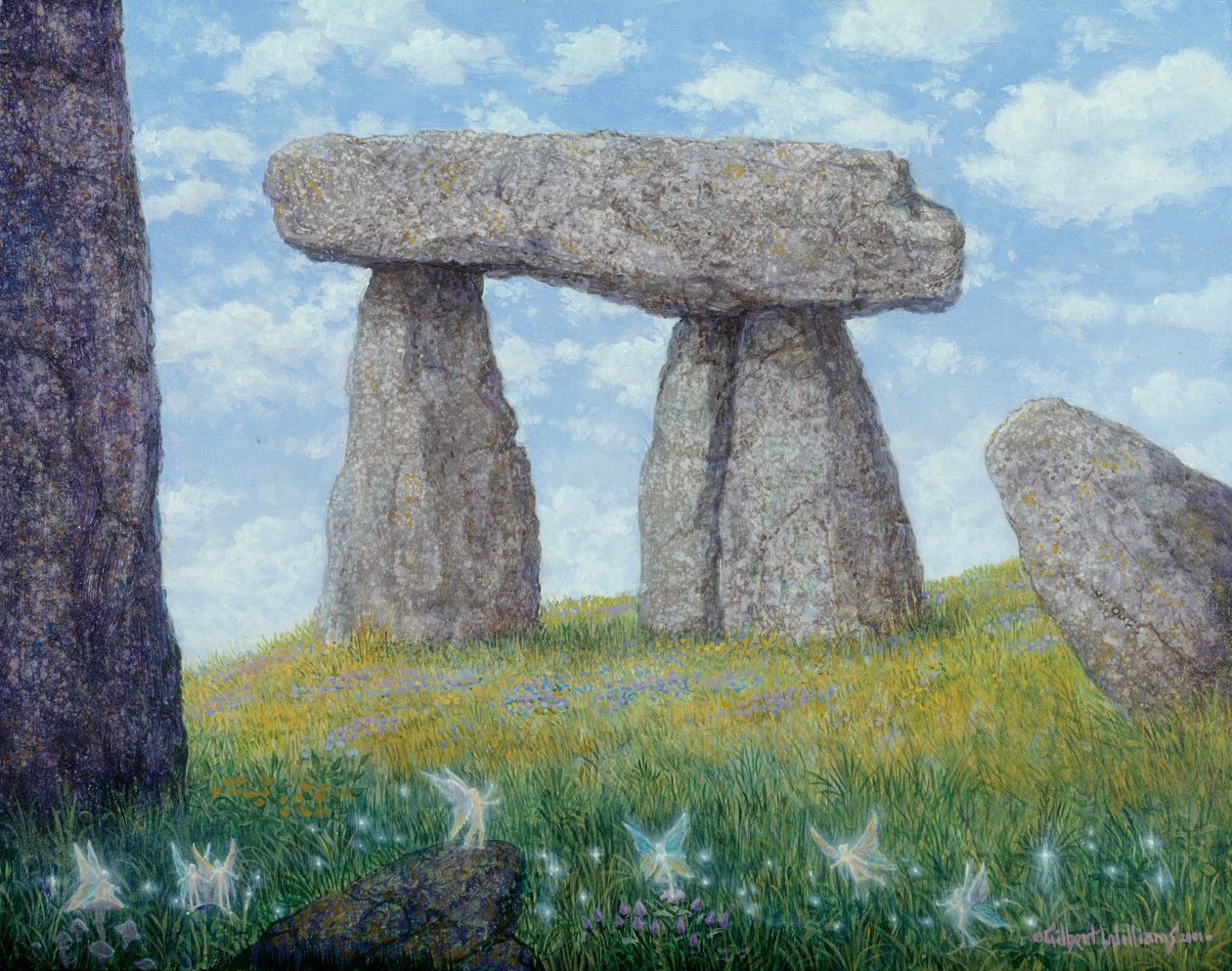 古代的石头，2001 年（木板上的丙烯颜料） 作者 吉尔伯特·威廉姆斯