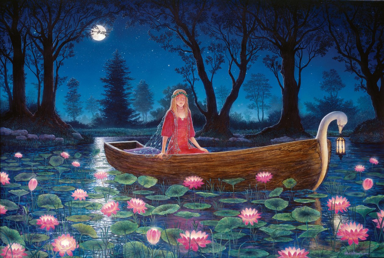 月光下的睡莲，2002 年 作者 吉尔伯特·威廉姆斯