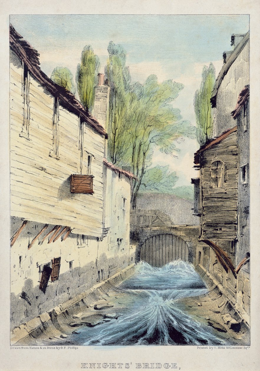 骑士桥，伦敦，1825年 作者 吉尔斯·菲尔曼·菲利普斯