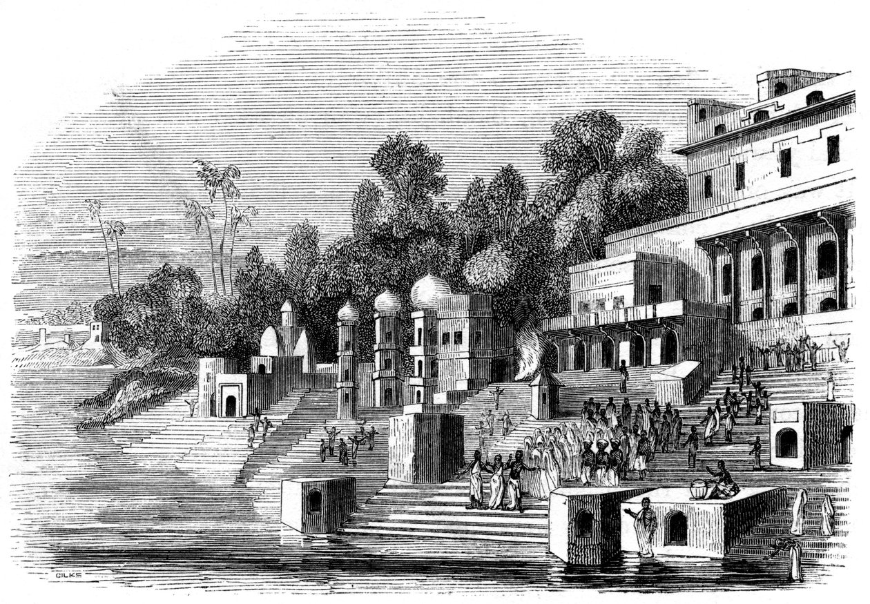 阿夫祖尔汗（Afzul Khan）的最爱妻子，准备送礼会，1847年 作者 吉尔斯