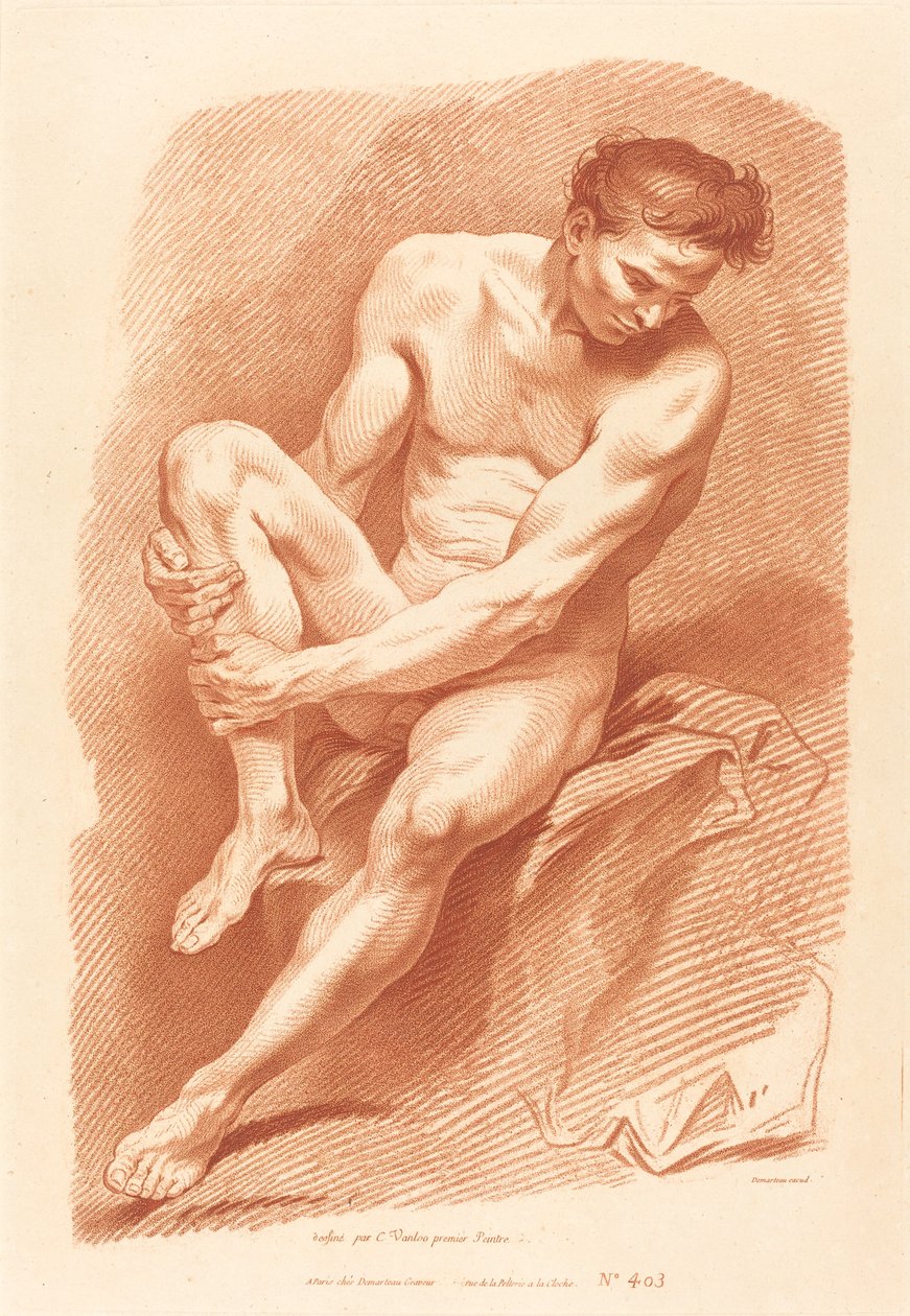 学院 作者 Gilles Demarteau，Carle Van Loo 之后的长辈
