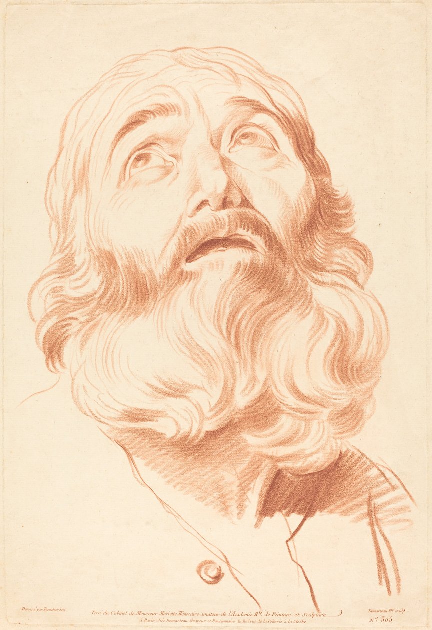人头 作者 Gilles Demarteau，Edme Bouchardon 之后的长者