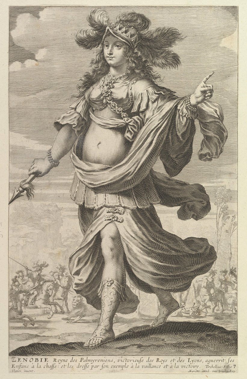 Zénobie, 1647.创作人：吉勒-卢塞，亚伯拉罕-博塞。 作者 Gilles Rousselet 和 Abraham Bosse