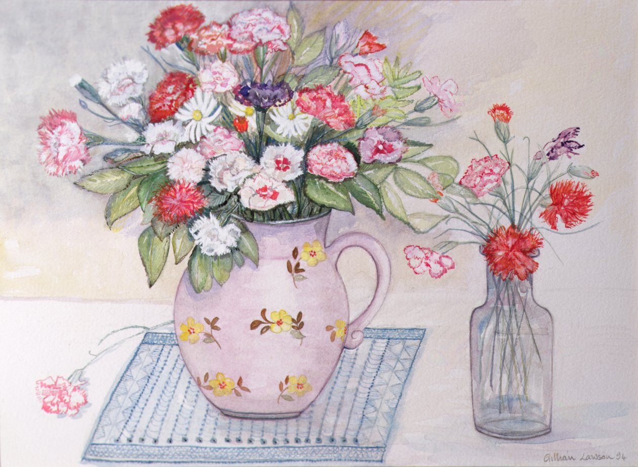 康乃馨和雏菊 作者 吉莲·劳森（Gillian Lawson）