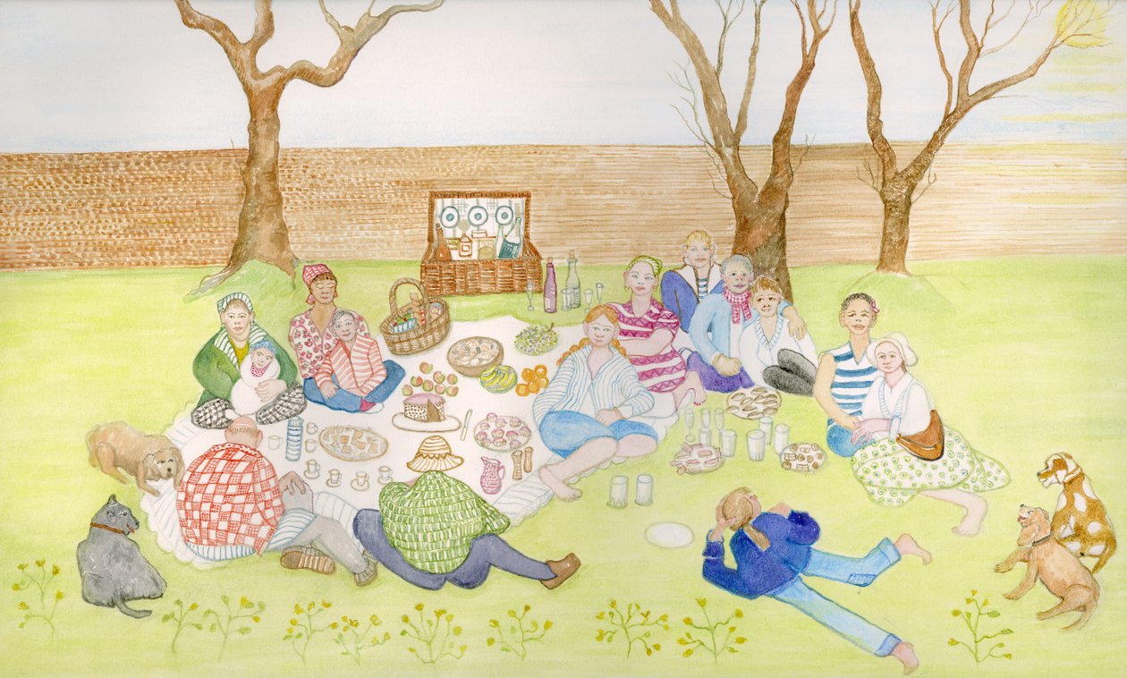 野餐，2018年 作者 吉莲·劳森（Gillian Lawson）