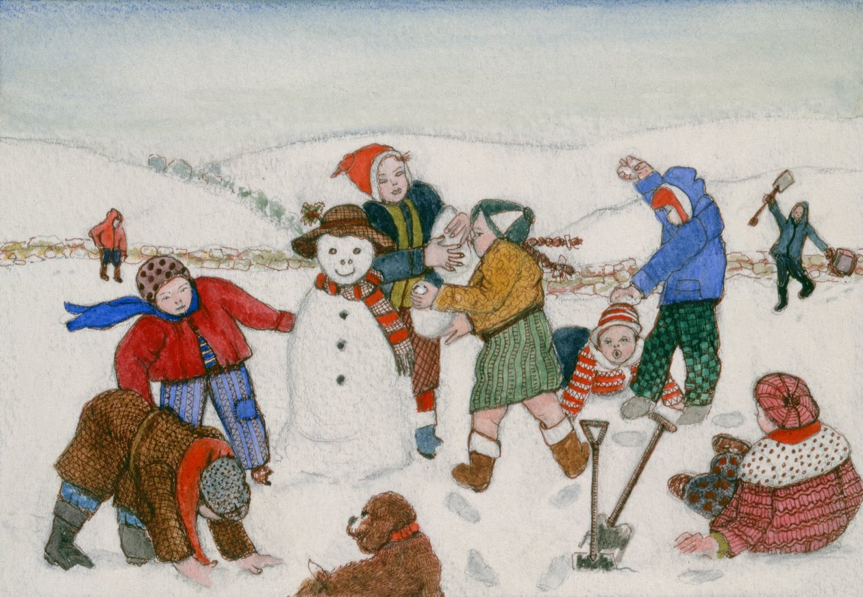 在雪地里玩耍 作者 吉莲·劳森（Gillian Lawson）