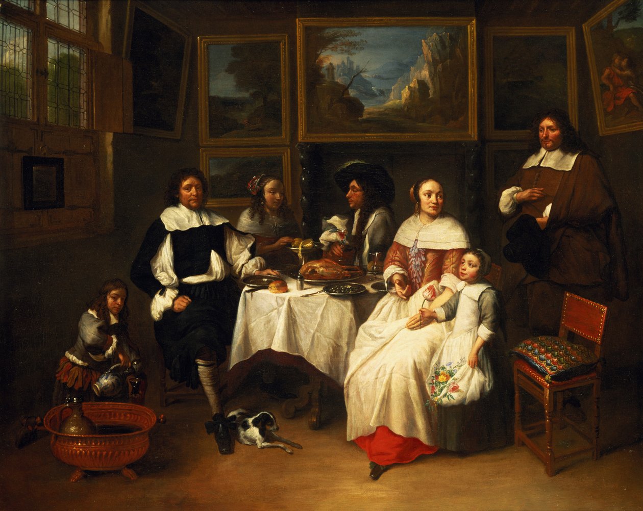 法兰德斯家庭晚餐 作者 吉利斯·范·蒂博格（Gillis van Tilborgh）