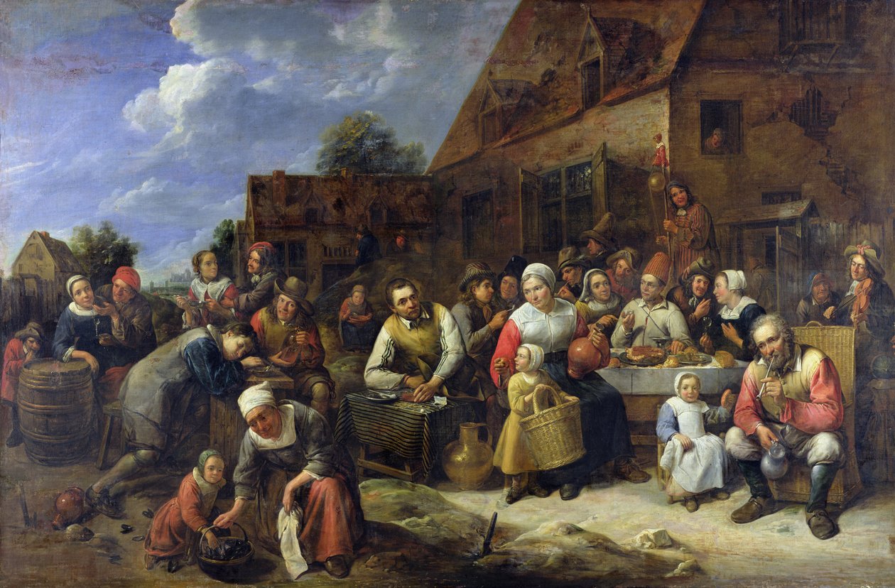 乡村宴会 作者 吉利斯·范·蒂博格（Gillis van Tilborgh）