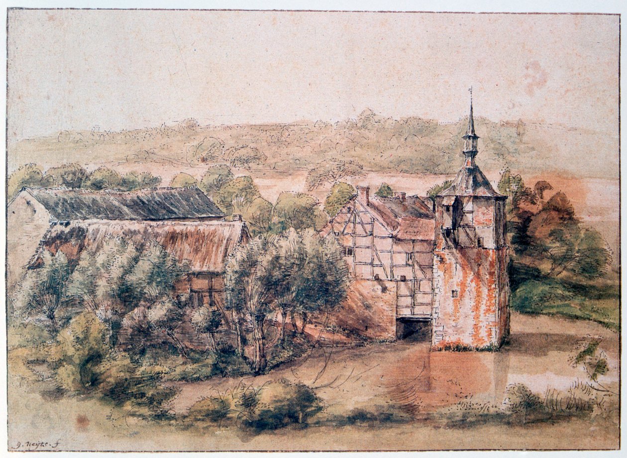 房屋景观，c1643-1687 作者 吉利斯·内兹