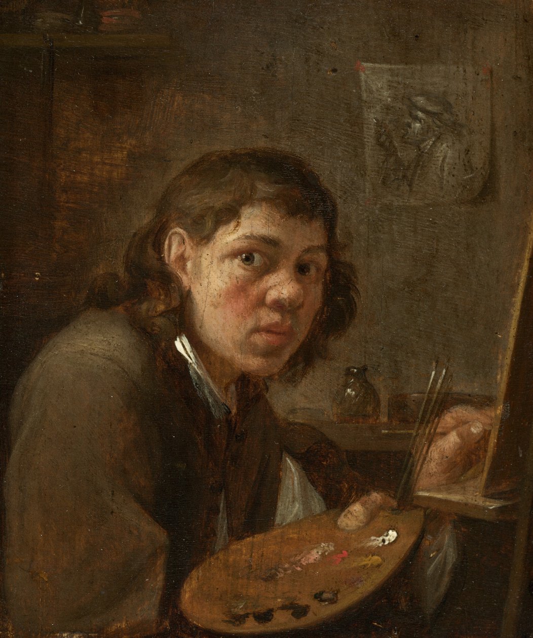 工作室里的自画像 作者 吉利斯·范·蒂博格（Gillis van Tilborgh）