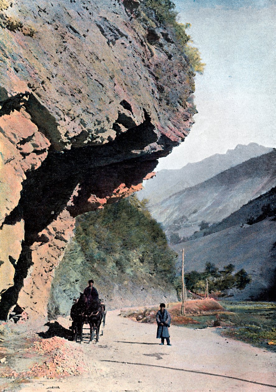 岩石靠近Annaour村庄，c1890 作者 吉洛特