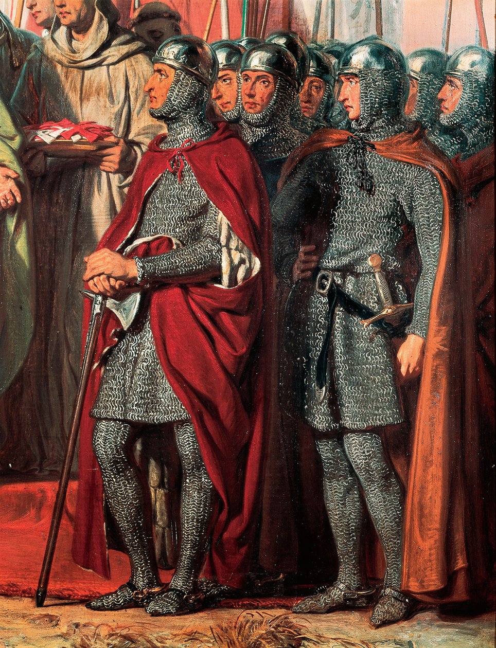 第三次十字军东征（1189-1192 年）：腓力-奥古斯都（法国腓力二世）的会面和握手 作者 吉洛·圣埃弗尔