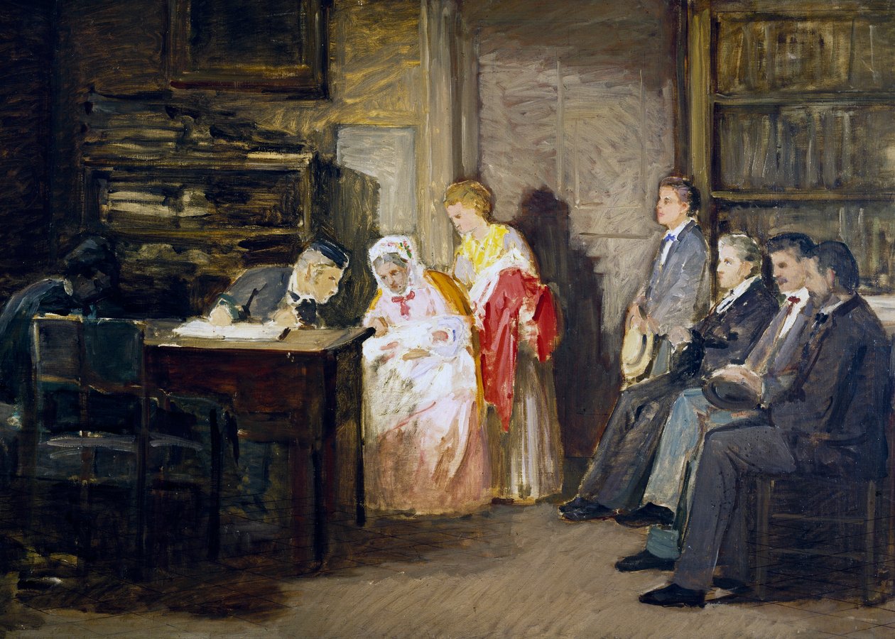 公民国家，由 Gioacchino Toma (1836-1893) 作画。 作者 贾基诺·托马