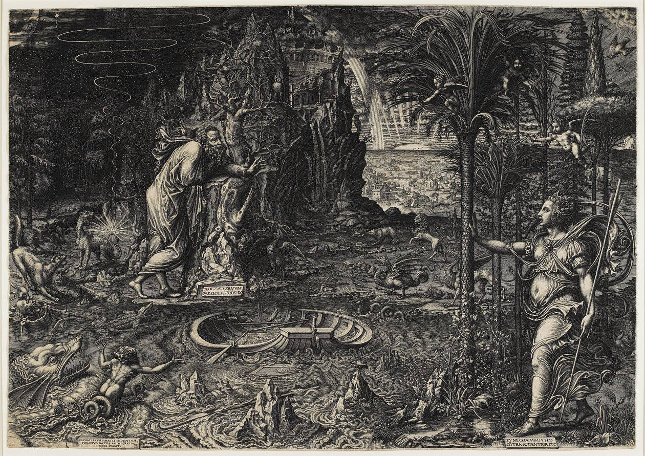 生命的寓言（拉斐尔之梦），1561年 作者 乔治·吉西（Giorgio Ghisi）