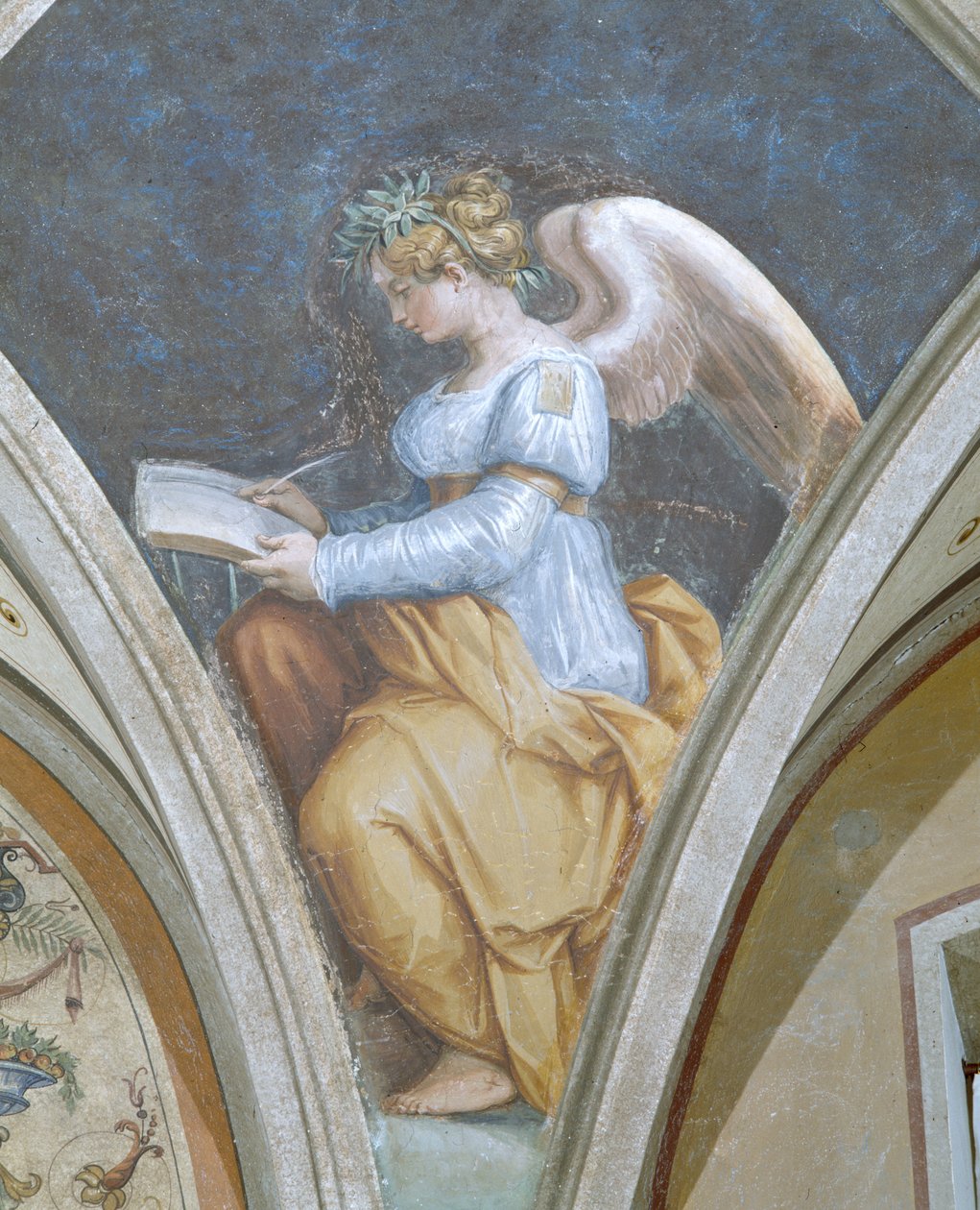 Poetry，The Four Arts，Peduccio，Camera della Fama，1542 作者 乔治·瓦萨里（Giorgio Vasari）
