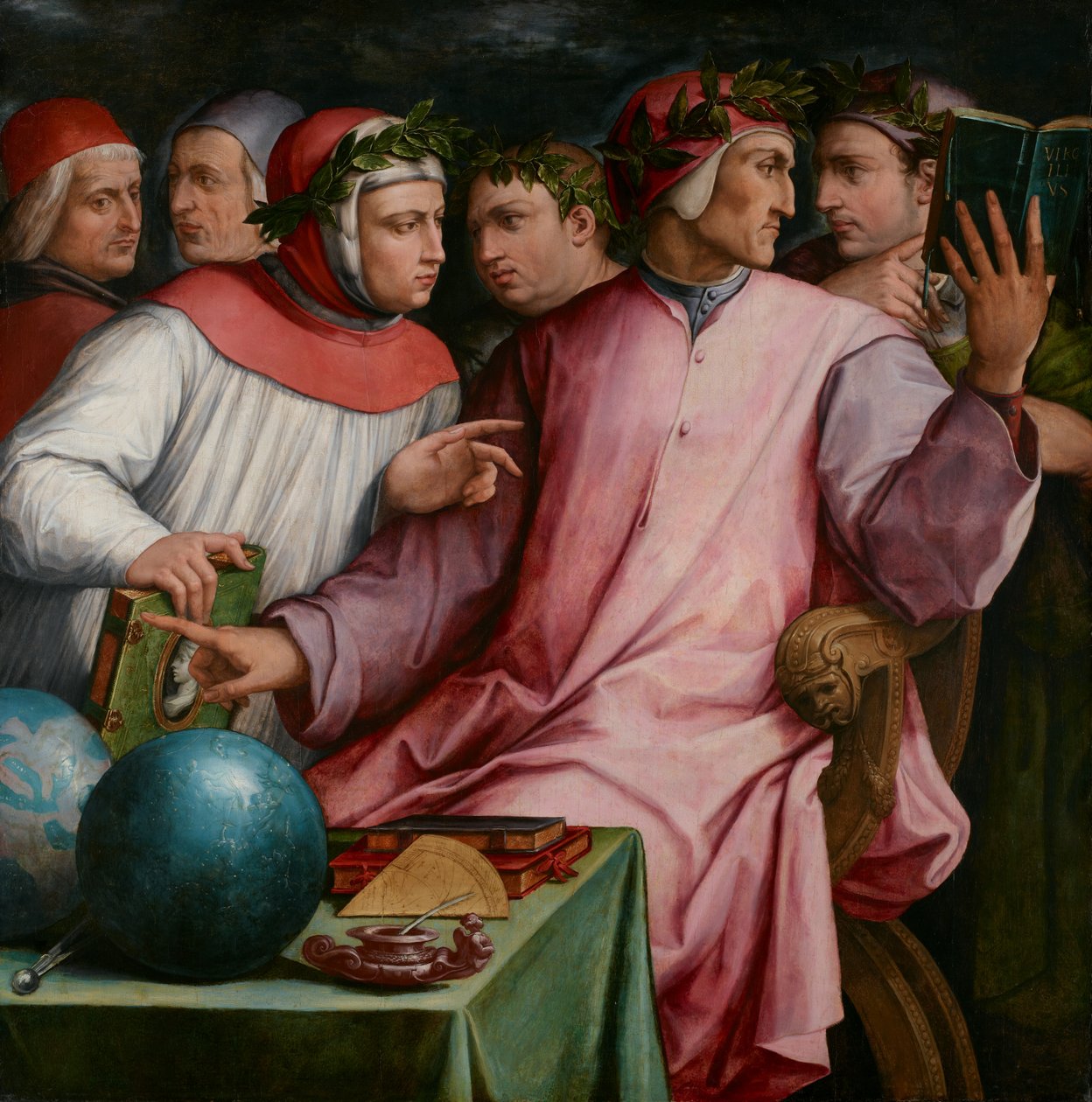 六位托斯卡纳诗人，1544年 作者 乔治·瓦萨里（Giorgio Vasari）