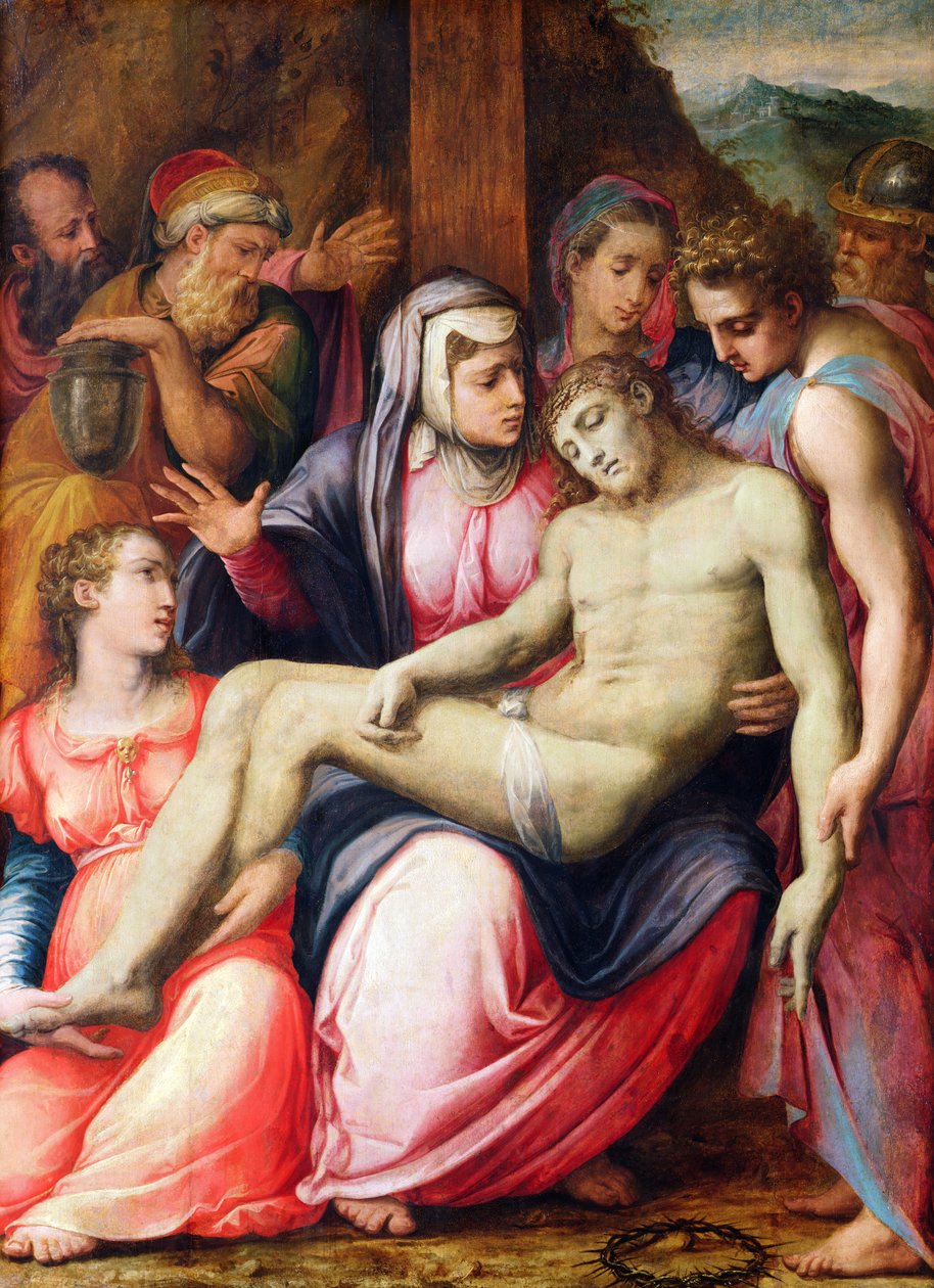 The Deposition，c.1540（面板上的蛋彩画） 作者 乔治·瓦萨里（Giorgio Vasari）