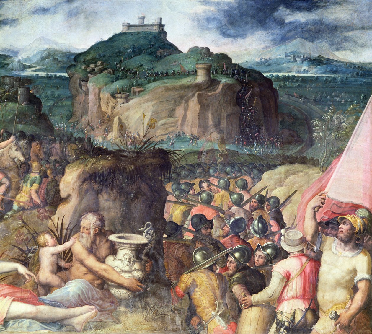 圣利奥围城（详情）（见139095） 作者 乔治·瓦萨里（Giorgio Vasari）