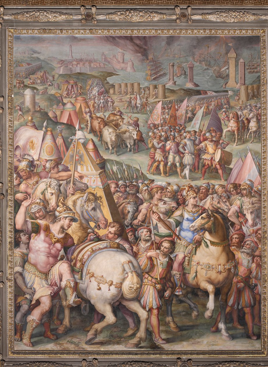 马西米利亚诺皇帝解除了利沃诺的围困 作者 乔治·瓦萨里（Giorgio Vasari）