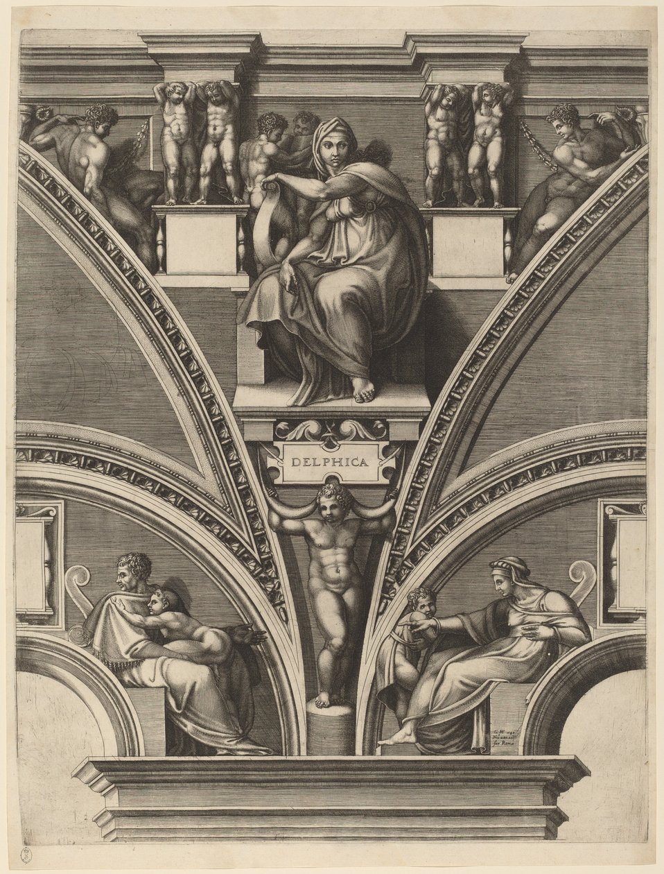 Delphic Sibyl 作者 米开朗基罗之后的乔治·吉西
