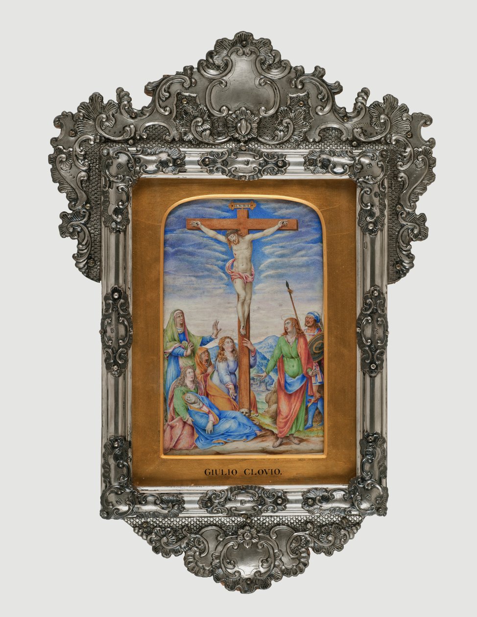 十字架，1572年（羊皮纸上的蛋彩画） 作者 乔治·朱利奥·克洛维奥（Giorgio Giulio Clovio）