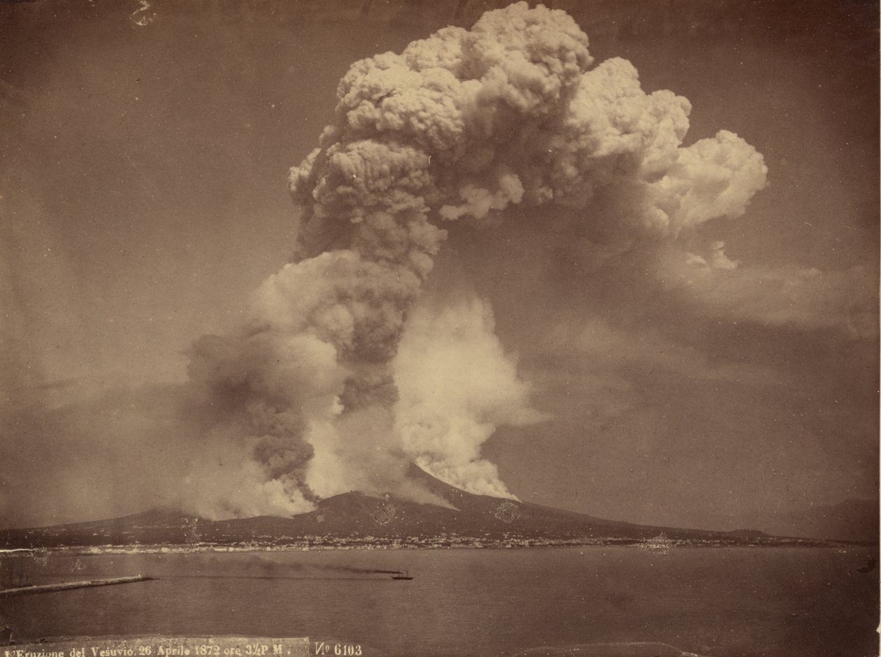 维苏威火山，活跃，1872年 作者 乔治·夏