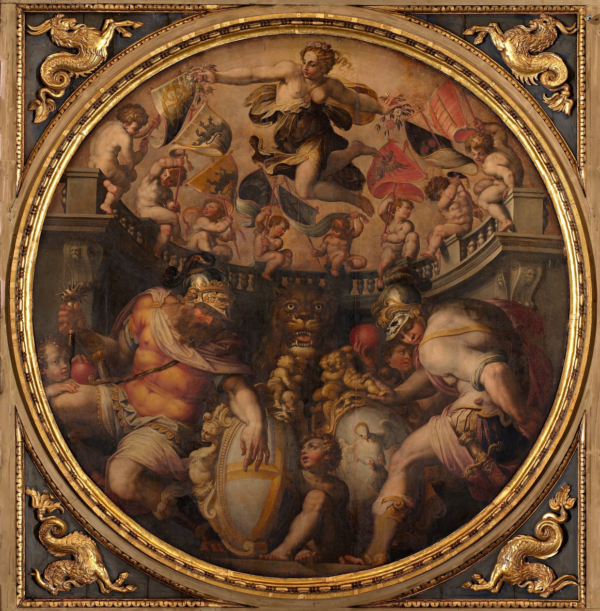 1563-1565年，圣斯皮里托和圣十字教堂的寓言 作者 乔治·瓦萨里（Giorgio Vasari）