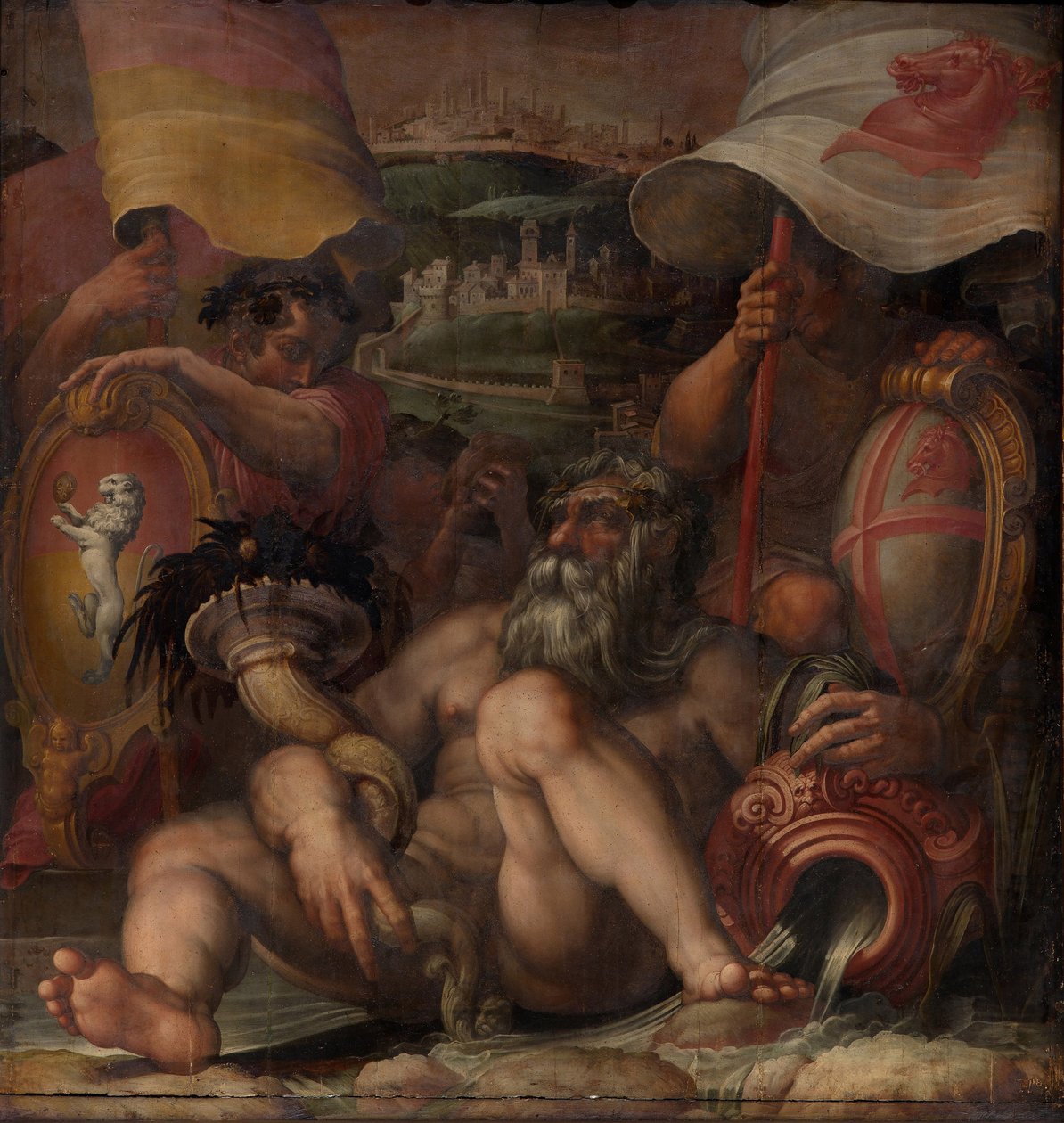 1563-1565年的Colle val dElsa和San Gimignano的寓言 作者 乔治·瓦萨里（Giorgio Vasari）