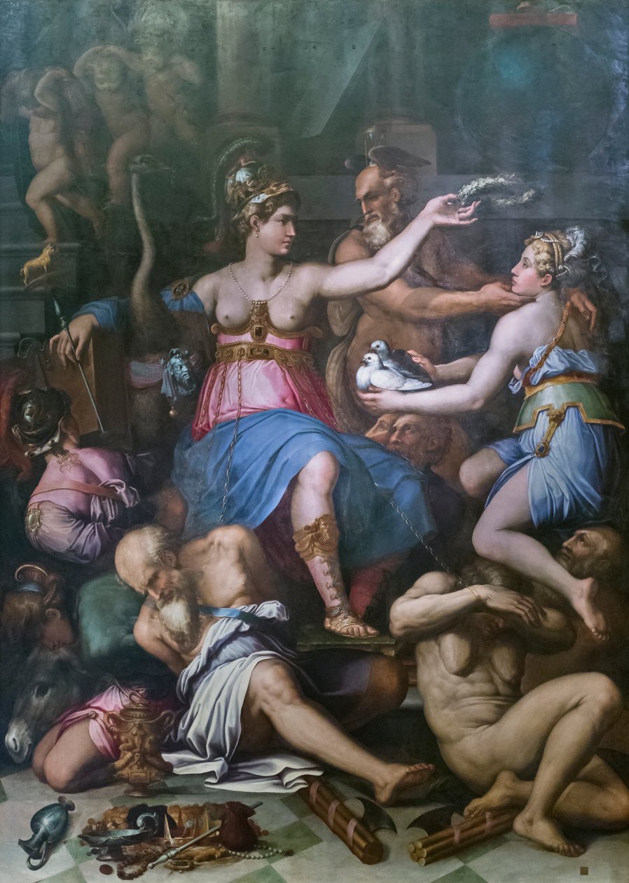 正义、真理与恶习的寓言 作者 乔治·瓦萨里（Giorgio Vasari）