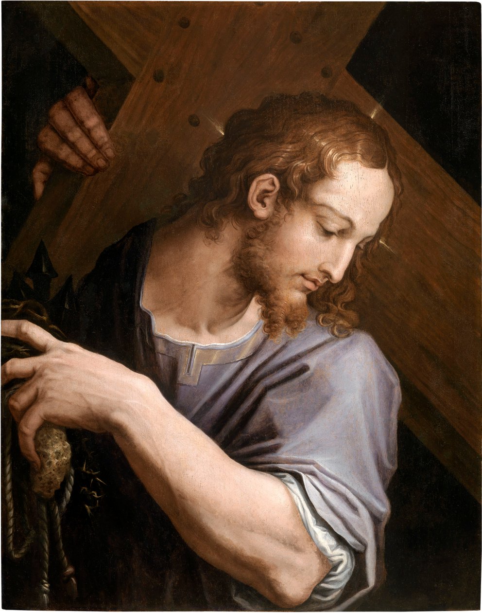 基督背着十字架，1553年。 作者 乔治·瓦萨里（Giorgio Vasari）