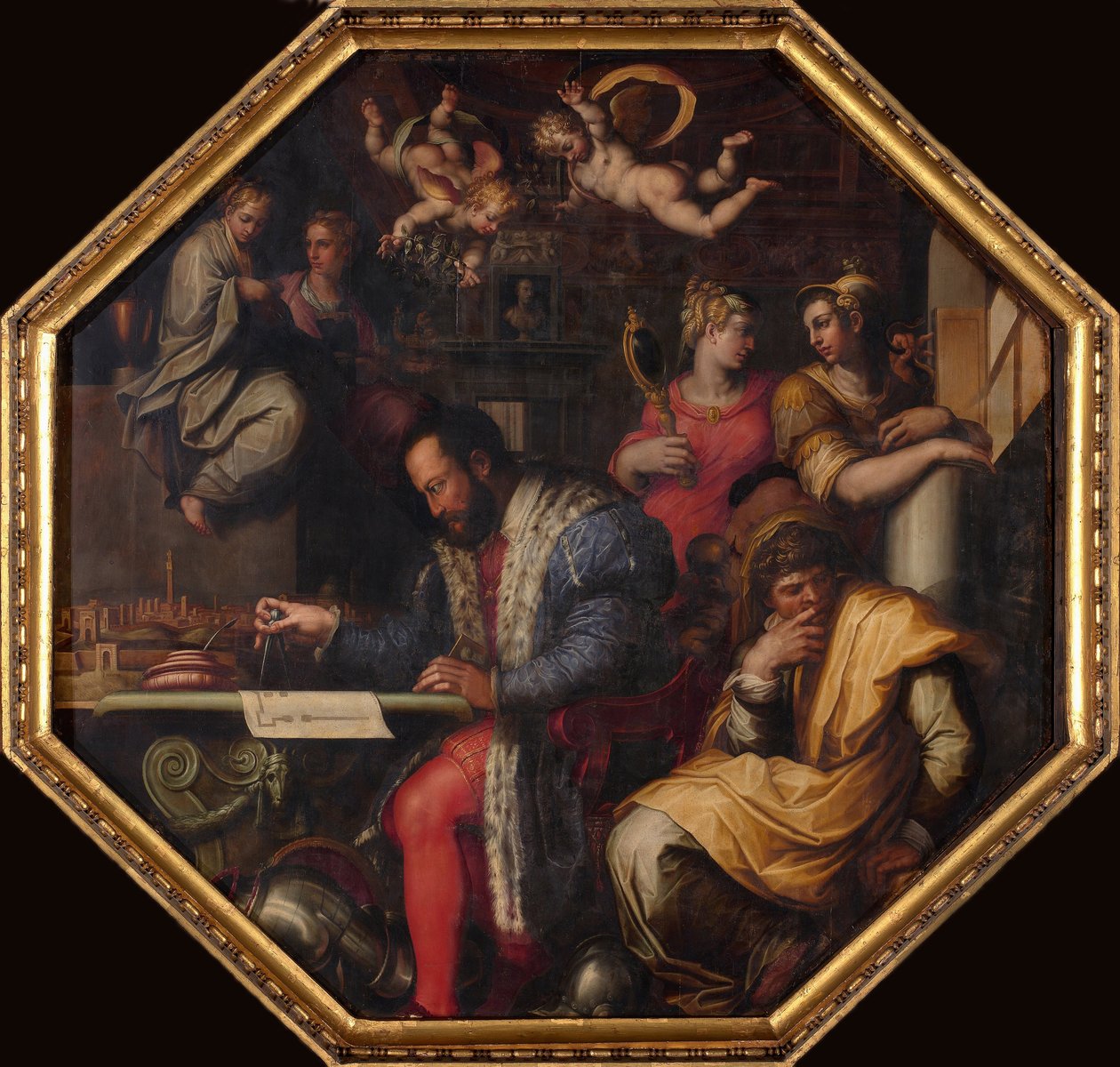 科西莫研究1563-1565年锡耶纳的占领 作者 乔治·瓦萨里（Giorgio Vasari）