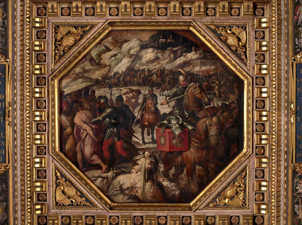 在卡森提诺击败威尼斯人 作者 乔治·瓦萨里（Giorgio Vasari）