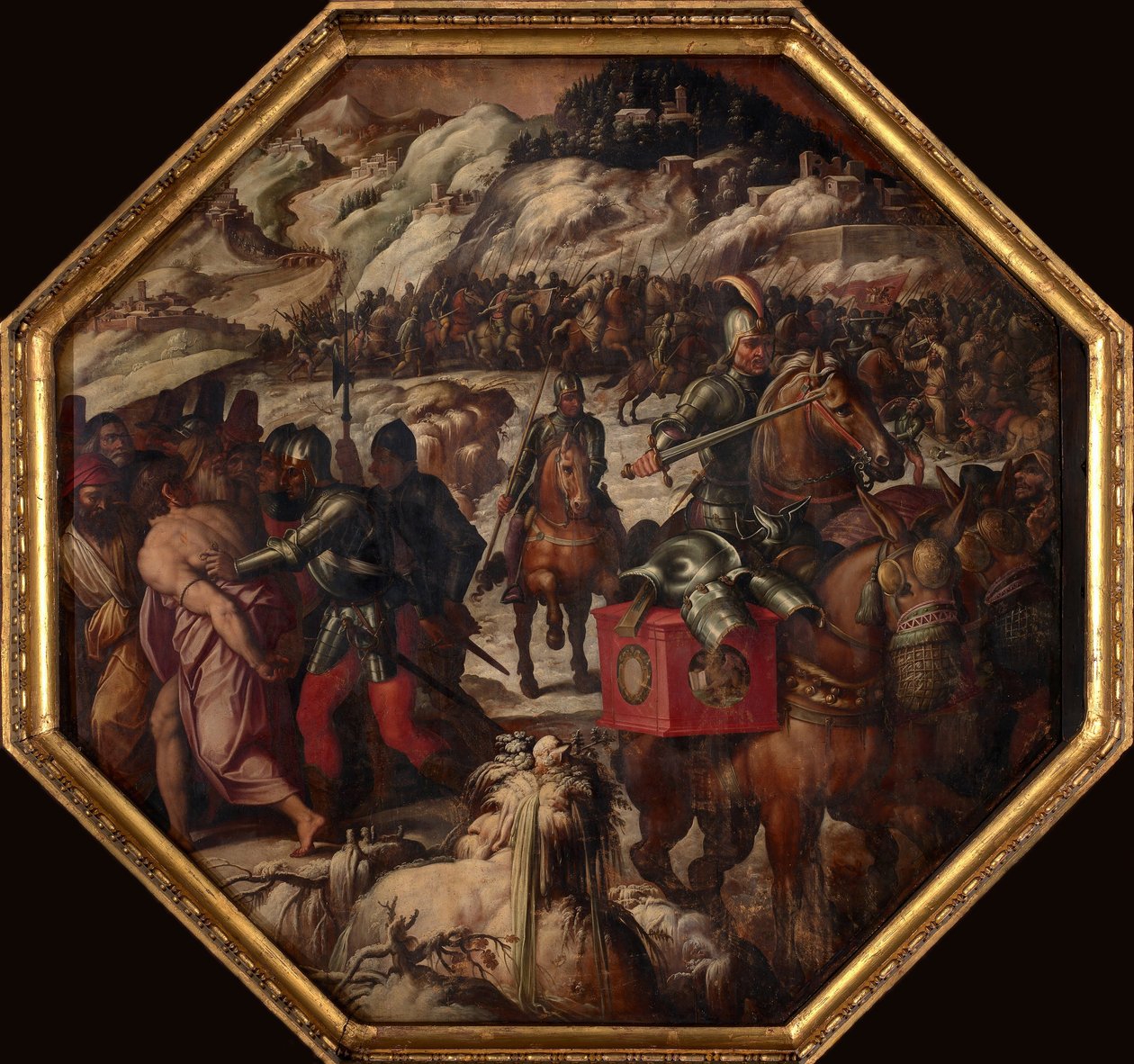 1563-1565年在Casentino击败威尼斯人 作者 乔治·瓦萨里（Giorgio Vasari）