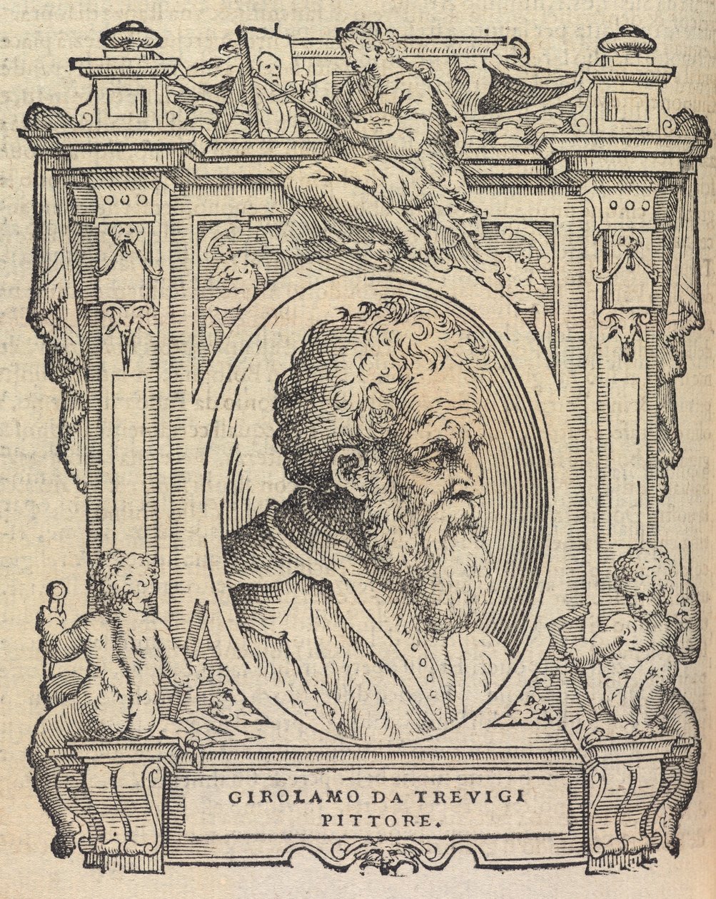 Houghton Typ 525 68.864 - Vasari, The Lives - Girolamo da Trevigi 作者 乔治·瓦萨里（Giorgio Vasari）