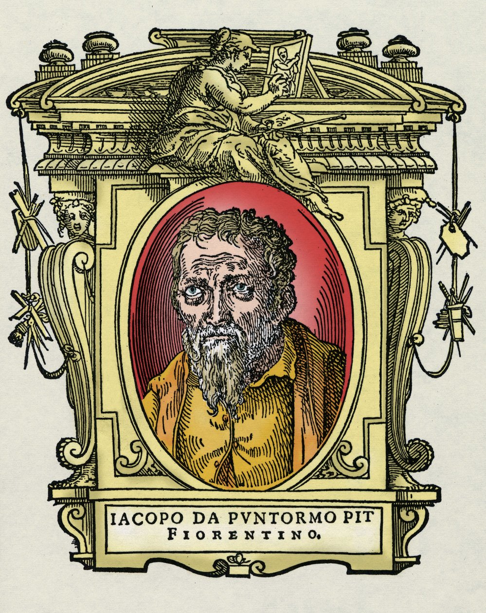 Jacopo (Iacopo) Carrucci说il Pontormo (Pontormo)（1494-1556）意大利画家的肖像。乔尔格创作的《最优秀的画家、雕塑家和建筑师的生活》（Le Vite de