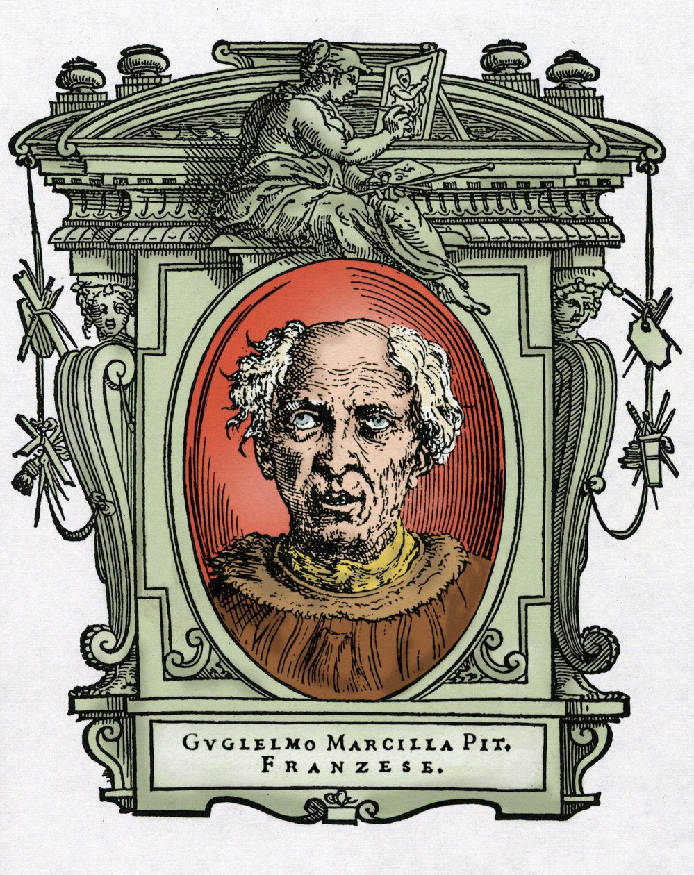 马西利亚的威廉画像 作者 乔治·瓦萨里（Giorgio Vasari）