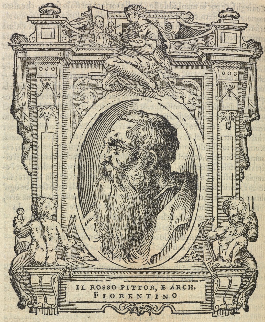 罗索·菲奥伦蒂诺（Rosso Fiorentino），摘自《最杰出的画家，雕刻家和建筑师的生平》，1568年 作者 乔治·瓦萨里（Giorgio Vasari）