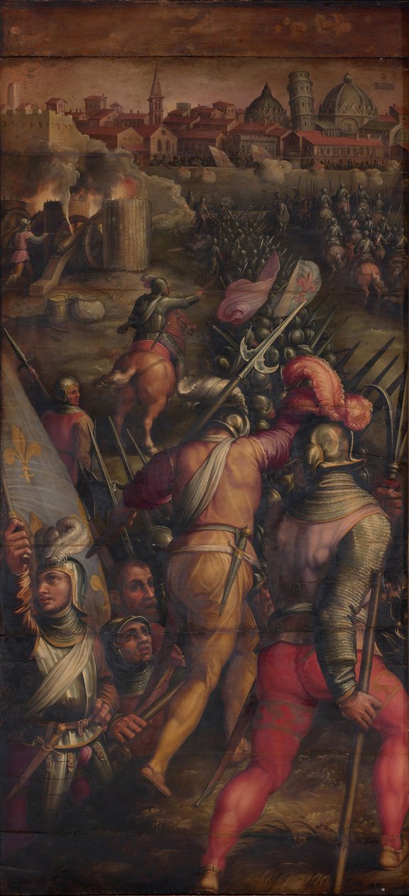 1563-1565年在比萨附近的巴巴基亚尼战役 作者 乔治·瓦萨里（Giorgio Vasari）