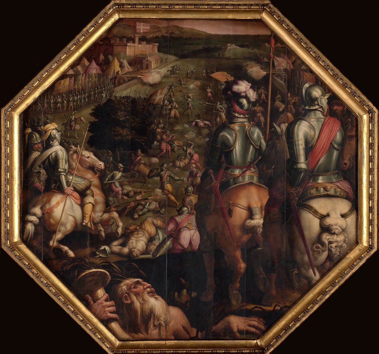 1563-1565年在瓦尔迪基亚纳举行的马尔恰诺战役 作者 乔治·瓦萨里（Giorgio Vasari）