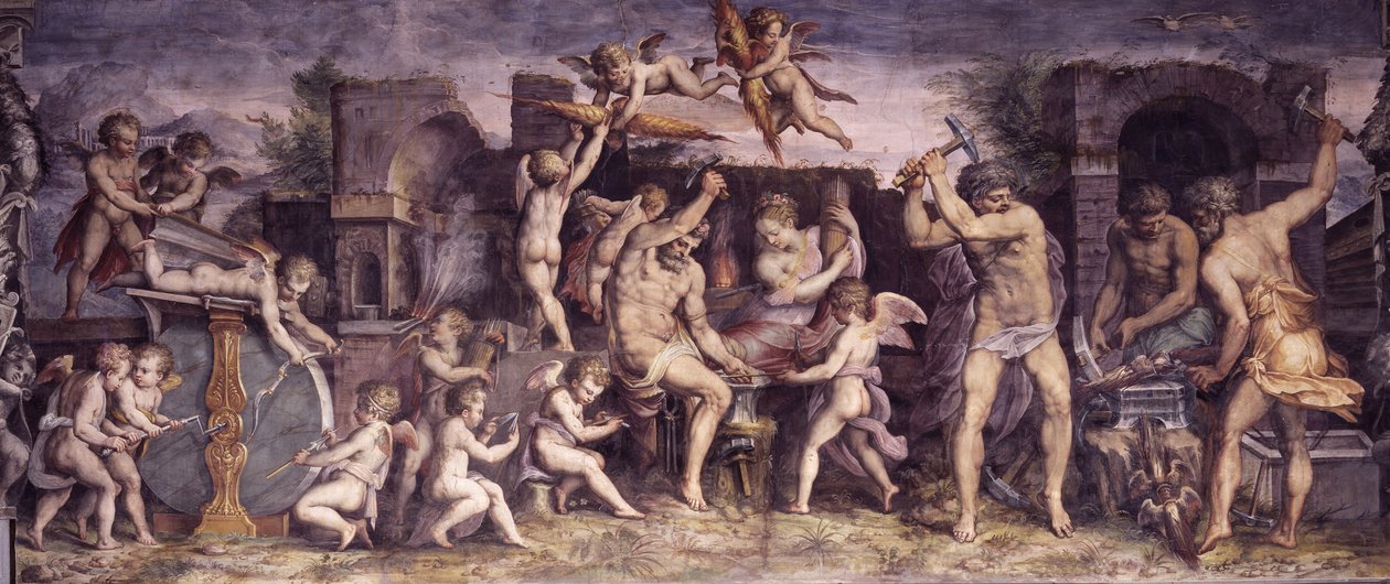 瓦肯人熔炉，1556-1557年 作者 乔治·瓦萨里（Giorgio Vasari）